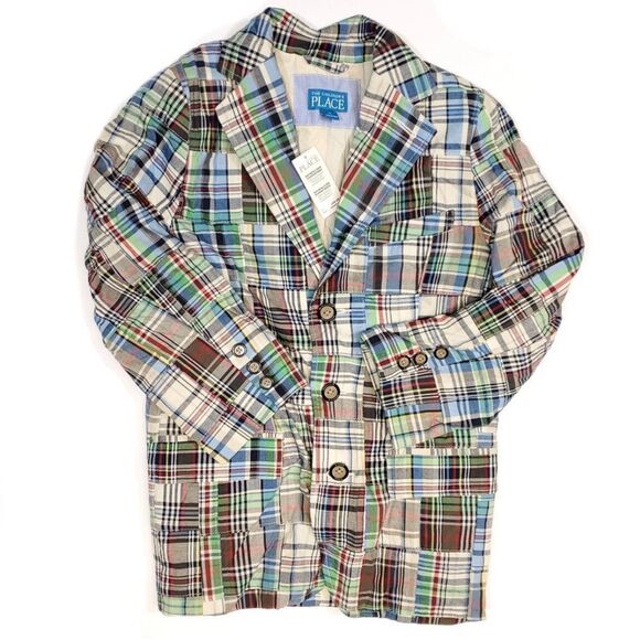 The Children's Place Multicolor Plaid Blazer - Picture 1 of 11